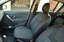 Renault Sandero 2013–2022 SoyuzAuto Leather style -auton istuinsuojat kuva 2