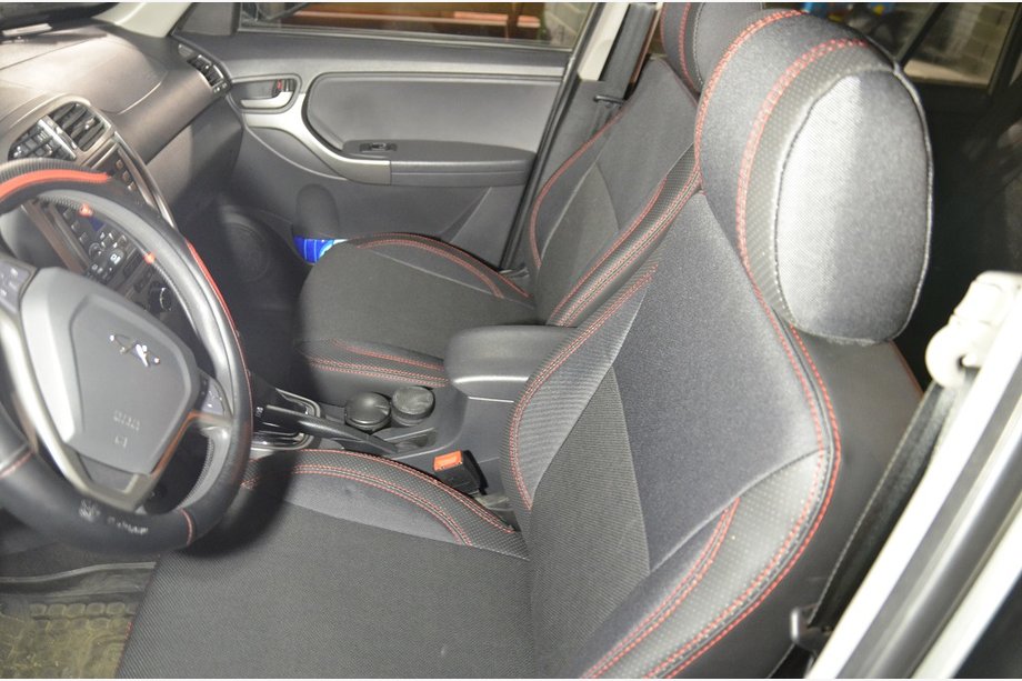 Chery Tiggo 3 2005– Alkuperäiset SoyuzAuto Premium kangasistuinpäälliset Image