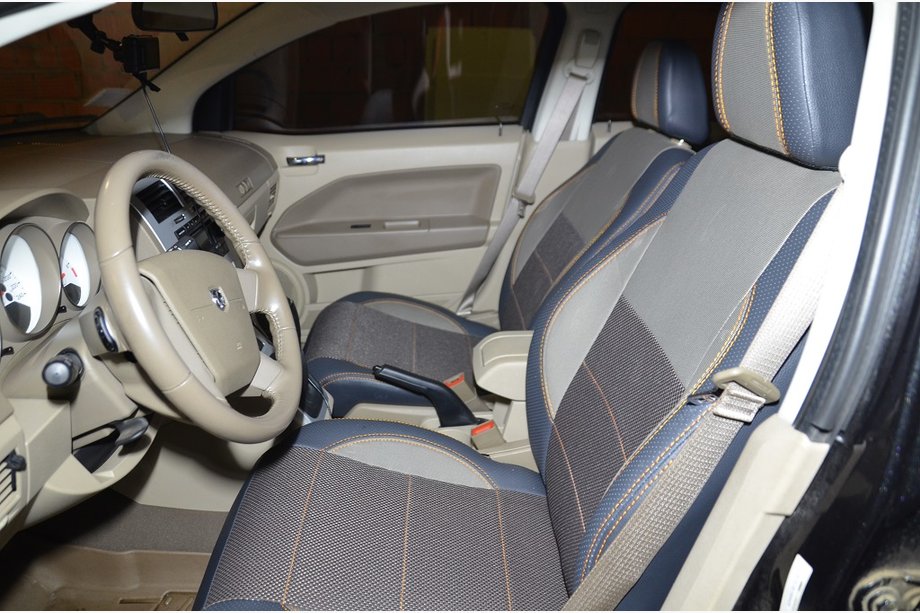 Dodge Caliber 2006–2011 Ekonahkaiset istuinsuojat SoyuzAuto Premium Image