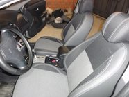 Hyundai Elantra (HD) 2006–2011 Ekonahkaiset istuinsuojat Brothers Premium kuva 1