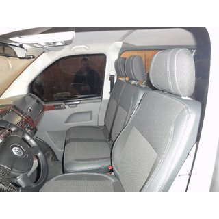 Auton istuinsuojat (keinonahka ja kangas, Premium) Volkswagen T5 Caravelle 2004–2010 kuva 2
