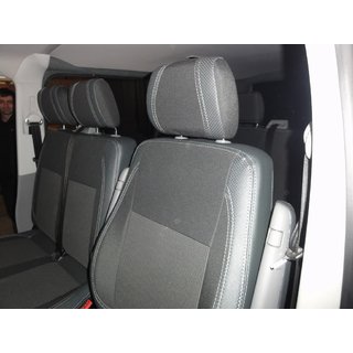 Auton istuinsuojat (keinonahka ja kangas, Premium) Volkswagen T5 Caravelle 2004–2010 kuva 1