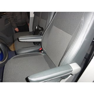 Auton istuinsuojat (keinonahka ja kangas, Premium) Volkswagen T5 Caravelle 2004–2010 kuva 3