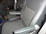Volkswagen T5 Multivan 2003–2010 Auton penkinpäälliset (keinonahka↗kangas, Premium) Etuistuimet (1+1) kuva 4