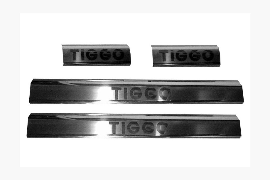 Chery Tiggo 1 2005–2016 Carmos-kynnyslistat (4 kpl, ruostumaton teräs) Image