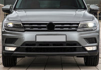 Volkswagen Tiguan 2016–2023 Etupuskurin suojalista 2016-2020 (ruostumaton teräs) kuva 1