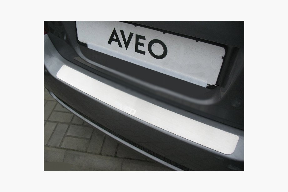 Chevrolet Aveo T250 2005–2011 Takapuskurin suojalista Nataniko (ruostumaton teräs) Image
