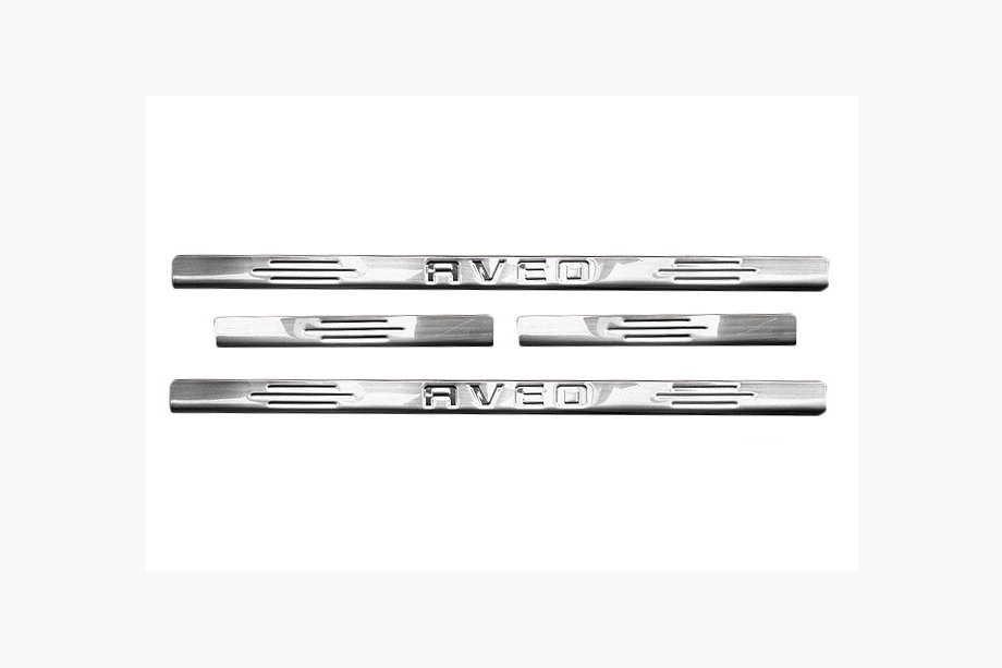 Chevrolet Aveo T200 2002–2008 Carmos-kynnyslistat (4 kpl, ruostumaton teräs) Image