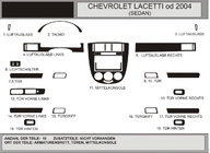 Chevrolet Lacetti 2003–2024 Kojelaudan paneelisuojat Sedan (Hartman) kuva 1