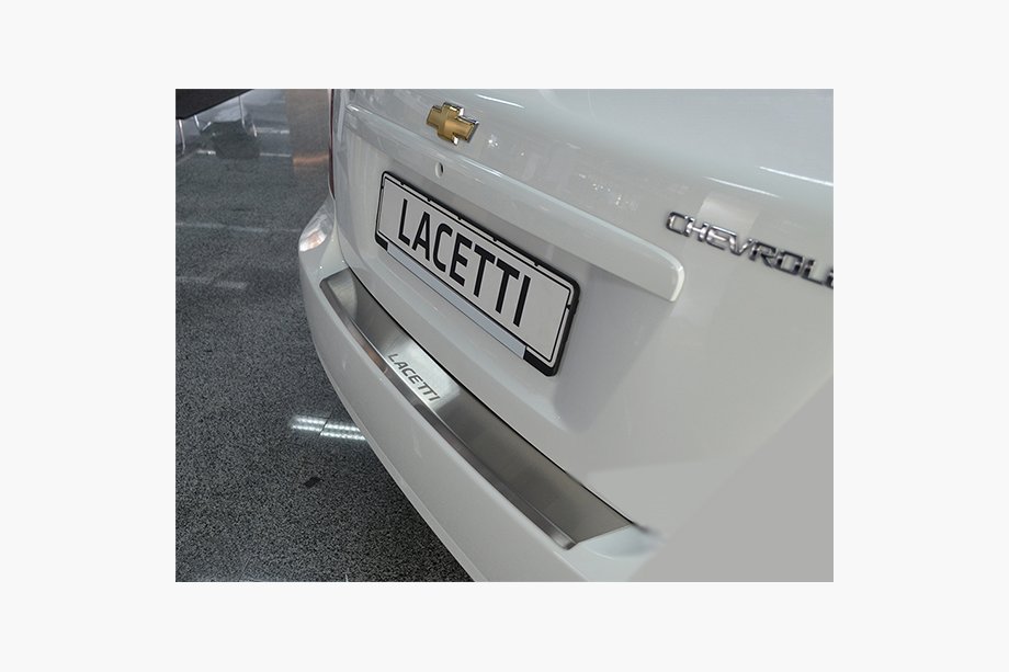 Chevrolet Lacetti 2003–2024 Takapuskurin suojalista taivutuksella Натаніка (ruostumaton teräs) Viistoperä Image
