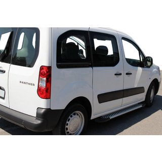 Line-sivuporrassarja (2 kpl, alumiini) Citroen Berlingo 2008–2018 kuva 3