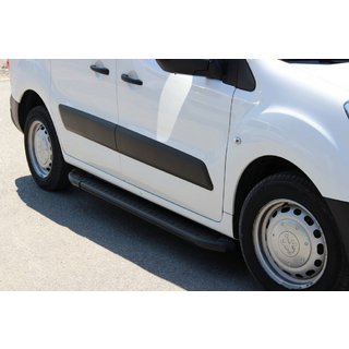 Allmond Black sivuaskelmat (2 kpl, alumiini) Peugeot Partner Tepee 2008–2018 kuva 1