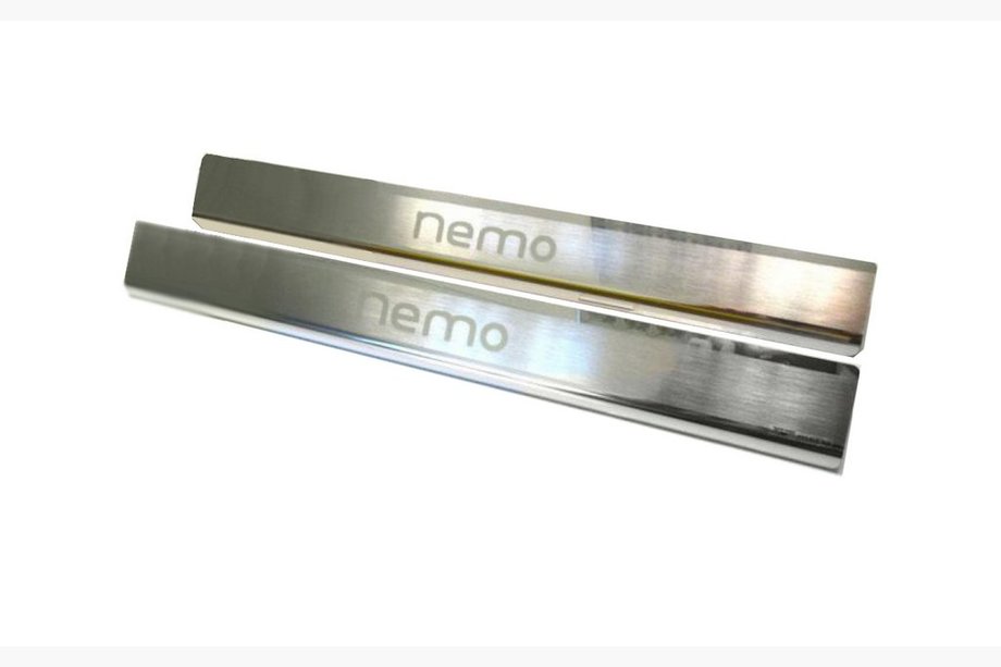 Citroen Nemo 2007–2017 Nataniko kynnyslistat (ruostumaton teräs) Premium – 3M-teippi, 0,8 mm Image