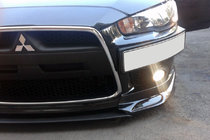 Mitsubishi Lancer X 2008– Rekisterikilven teline (muovi) Mattamusta kuva 5