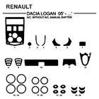 Renault Logan I 2005–2008 Auton kojelaudan suojalistat (Hartman, Saksa) kuva 1