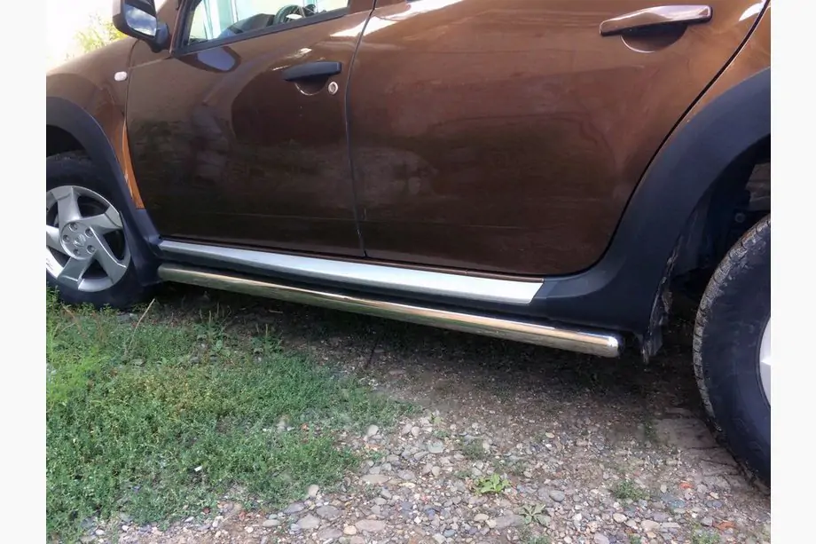 Renault Duster 2008–2017 Sivusuojaputket ilman askelmapaloja (2 kpl, ruostumaton teräs) Image