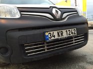 Renault Kangoo 2008–2020 Yksiosainen puskurin ritilä (ruostumaton teräs) kuva 6