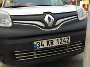 Renault Kangoo 2008–2020 Yksiosainen puskurin ritilä (ruostumaton teräs) kuva 7