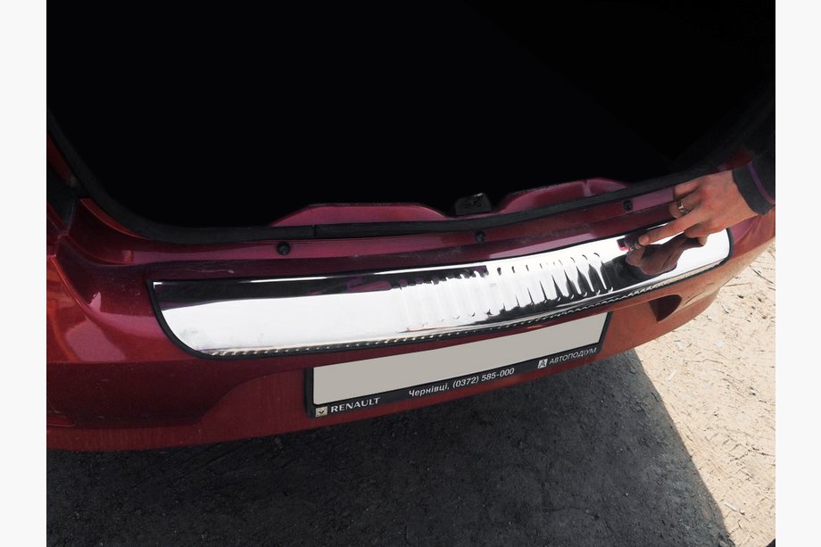 Dacia Logan I 2008–2012 Takapuskurin suojalista Carmos (ruostumaton teräs) Image
