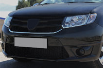 Renault Sandero 2013–2022 Säleikön peitelistat (ruostumaton teräs) kuva 1