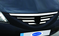 Dacia Logan MCV 2004–2014 Etusäleikön listat (ruostumaton teräs) kuva 1