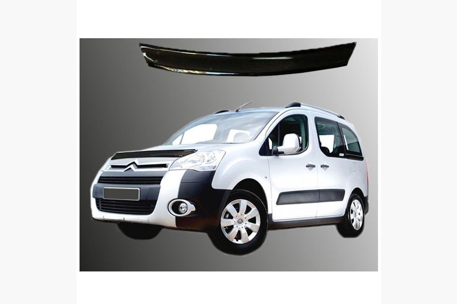 Peugeot Partner Tepee 2008–2018 Lyhyt konepellin tuuliohjain (EuroCap) Image