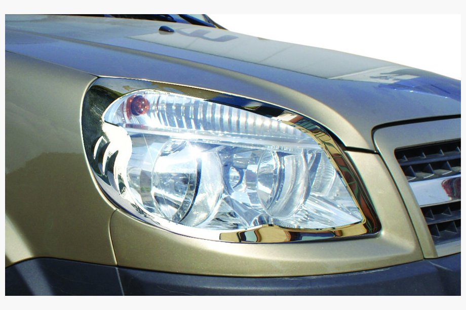 Fiat Doblo I 2005–2010 Ajovalojen kromilistat (2 kpl, teräs) Image