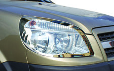 Fiat Doblo I 2005–2010 Ajovalojen kromilistat (2 kpl, teräs) kuva 1