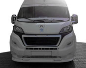 Fiat Ducato 2006–2025 Etupuskurin lip-spoileri 2014↗︎ (kapea LED-valoilla, maalattava) kuva 1