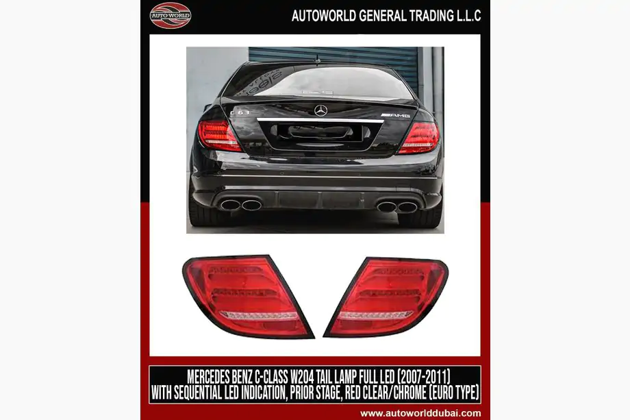 Mercedes C-sarja W204 2007–2015 LED-takavalot (2007-2011, 2 kpl) Image