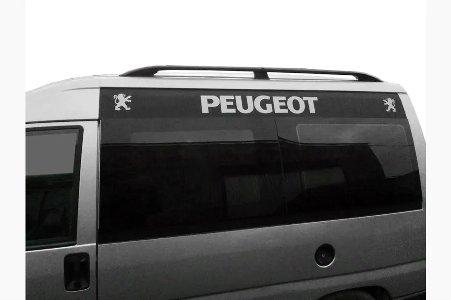 Citroen Jumpy 1996–2007 Mustat kattokaiteet Lyhyt akseliväli, muovijalat Image