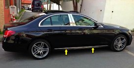 Mercedes E-class W213 2016–2023 Kromilistat oven koristelistaan, tyyppi 1 (4 kpl, ruostumaton teräs) kuva 1