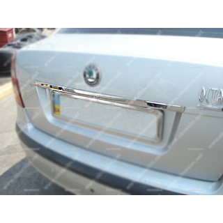 Kromilista rekisterikilven yläpuolelle (ruostumaton teräs) Skoda Octavia II A5 2006–2010 kuva 1