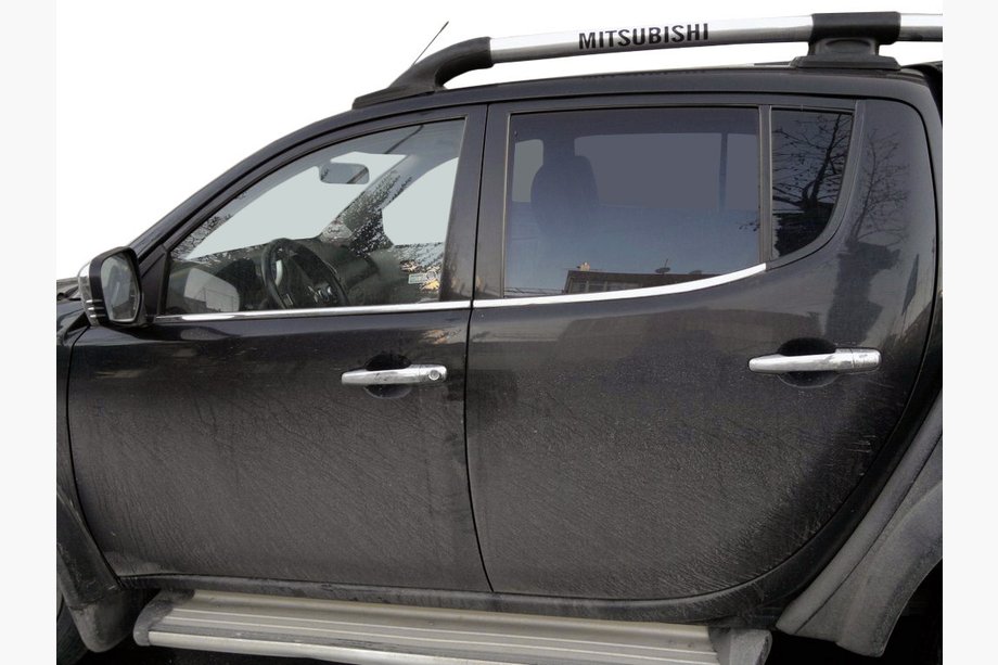 Mitsubishi L200 2006–2015 Ikkunankehyslistat (4 kpl, ruostumaton teräs) Carmos - turkkilainen teräs Image