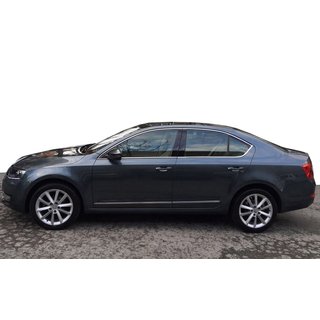 Täydellinen ikkunalistojen sarja (10 kpl, ruostumaton teräs) Skoda Octavia III A7 2013–2019 kuva 1
