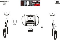 Mercedes Vito/V-class W447 2014– Kojelaudan suojat Alumiini kuva 6