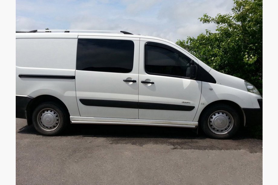 Citroen Jumpy 2007–2017 Sivusuojaputket (2 kpl, ruostumaton teräs) Ø60, lyhyt akseliväli Image