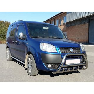 Puskurirauta WT003 (ruostumaton teräs) Fiat Doblo I 2005–2010