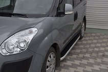 Fiat Doblo II 2010–2022 Fullmond sivuportaat (2 kpl, alumiini) kuva 3