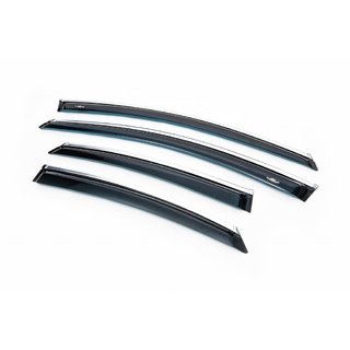 Tuuliohjaimet kromilistalla SD (4 kpl, HIC) Ford Mondeo 2008–2014 kuva 1