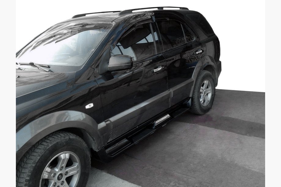 Kia Sportage 2004–2010 Muoviset sivuastinlaudat S002 (muovi) Harmaa Image