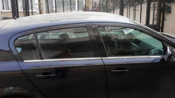 Opel Astra H 2004–2013 Ikkunoiden ulkoreunalistat (ruostumaton teräs) Viistoperä, Carmos - turkkilainen teräs kuva 4