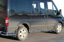 Ford Transit 2000–2014 Sivuputket BB002 (2 kpl, ruostumaton teräs) 70 mm, L1 (lyhyt) kuva 1