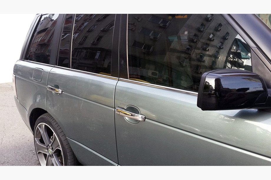 Range Rover III L322 2002–2012 Ikkunakehyslistat (6 kpl, ruostumaton teräs) Image