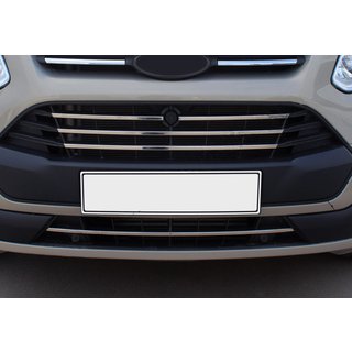Jäähdyttimen säleikön listat 2013-2018 (5 kpl, ruostumaton teräs) Ford Custom 2013–2022 kuva 1