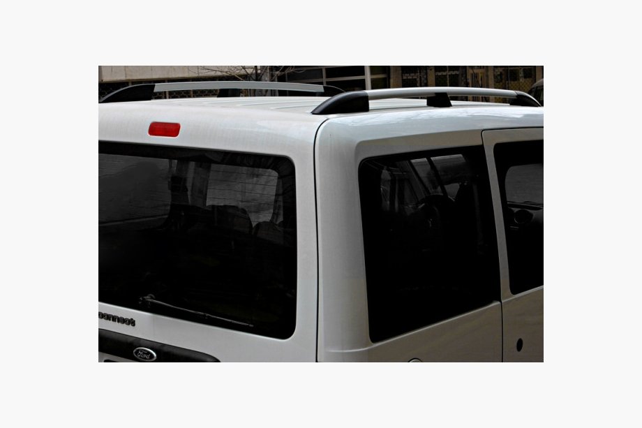 Ford Connect 2006–2009 (Skyline) Kromatut kattokaiteet (muovijalka) Image