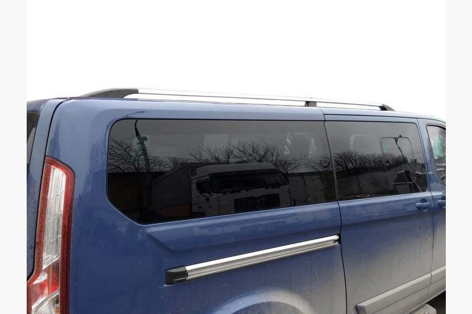 Ford Custom 2013–2022 ALE!!! Kattokaiteet harmaa metallinhohto Lyhyt akseliväli Image
