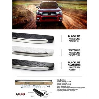 Blackline-sivukynnykset (2 kpl, alumiini) Toyota Hilux 2015– kuva 1