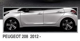 Peugeot 208 2012–2019 Ovilistat (4 kpl, ruostumaton teräs) kuva 3