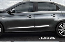 Citroen C-Elysee 2013–2022 Ovilistat (4 kpl, ruostumaton teräs) kuva 3